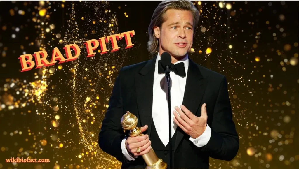 Brad Pitt receiving an award