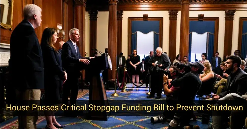 House Passes Critical Stopgap Funding Bill to Prevent Shutdown